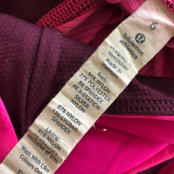 Lululemon Hustle & Bustle Yoga/Run Raspberry top Size 6 - Picture 14 of 16